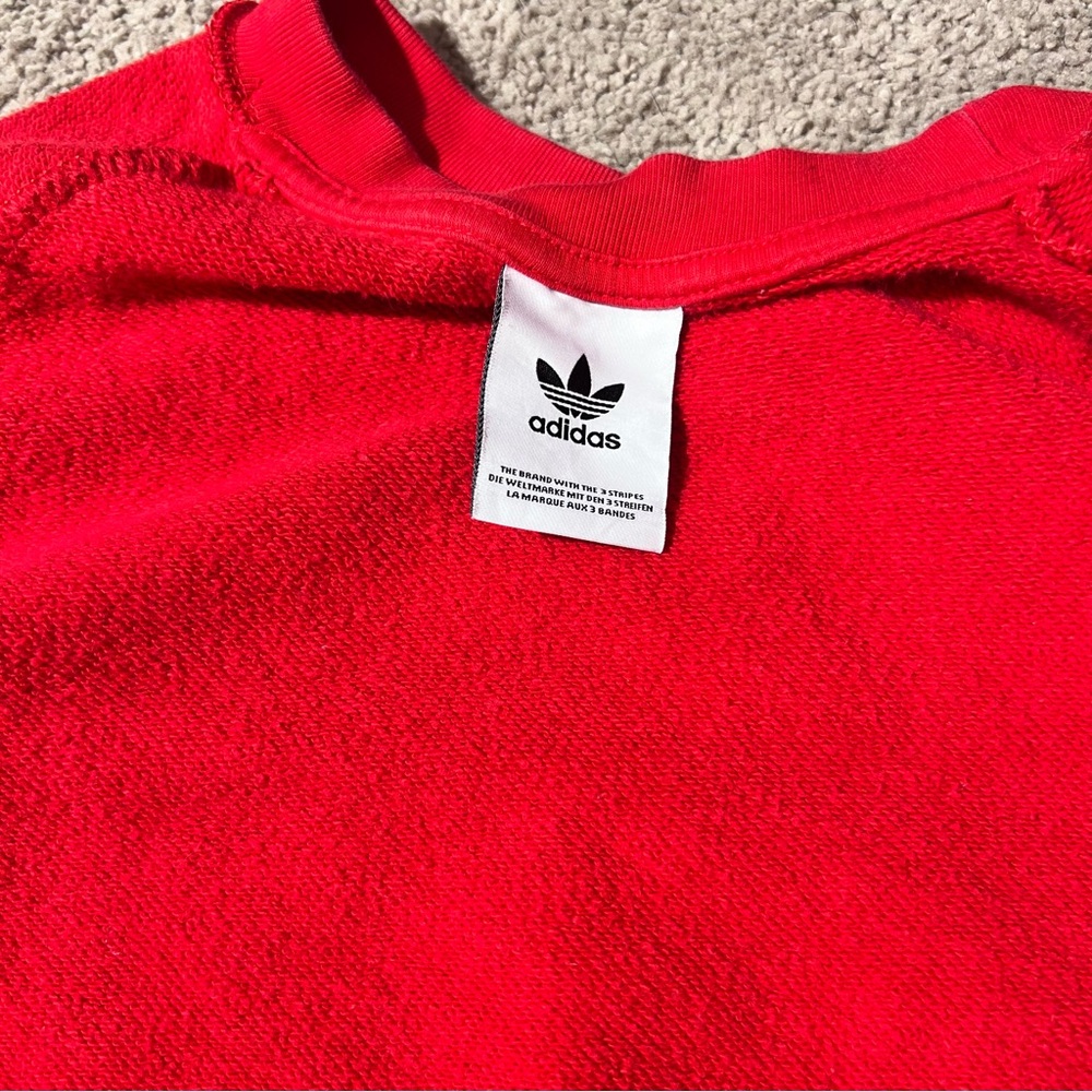 Adidas Men's Red cotton crewneck - Picture 6 of 6